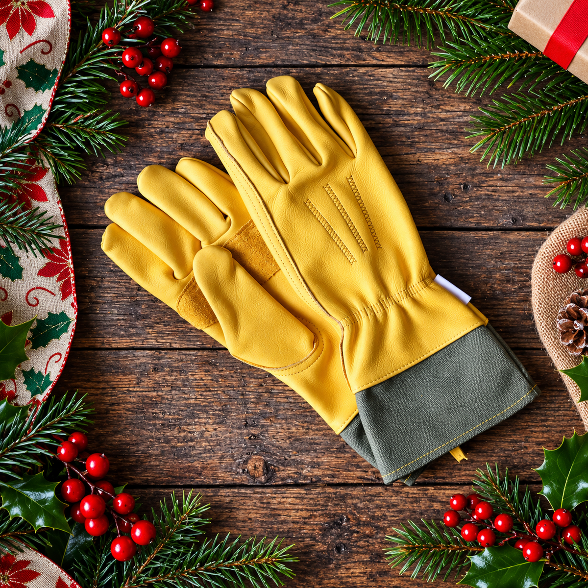 All Purpose Leather Gardening Gauntlet