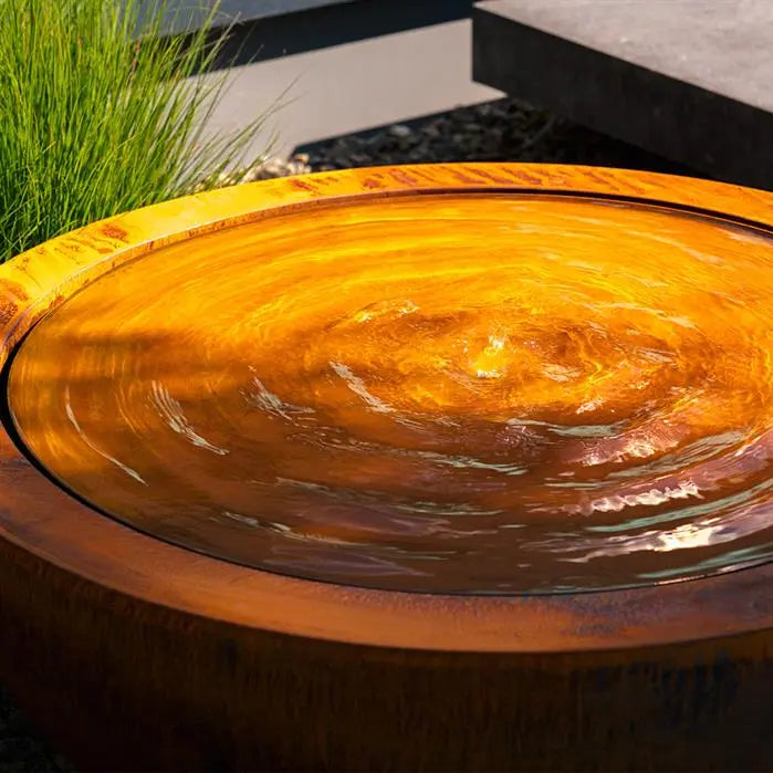 Corten Steel BAYOU Bowl Water Table