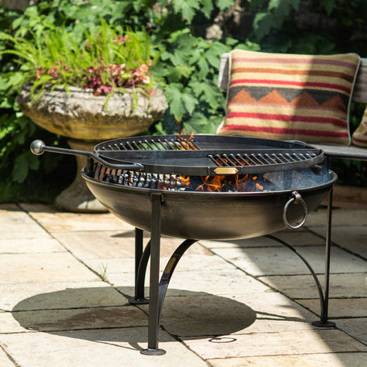 BBQ King 80 with Two Swing Arm BBQ Racks