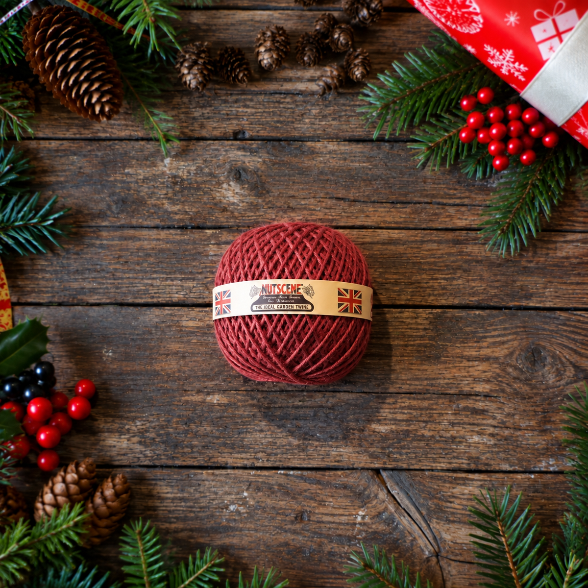 Ball of Red Heritage Twine 130m