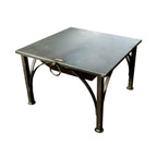 Box D Fire Pit with Two Swing Arm BBQ Racks