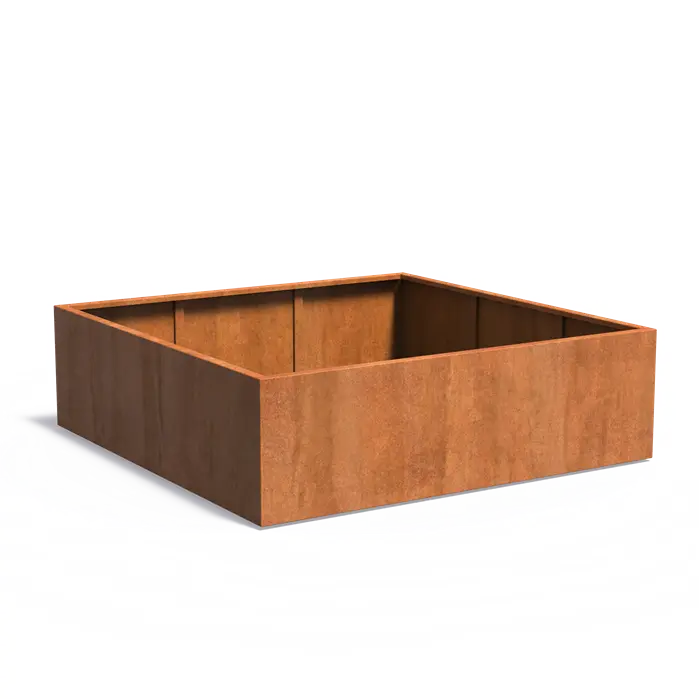 Corten Steel Square Carezz Planter (10285741736129) (15020099338625)