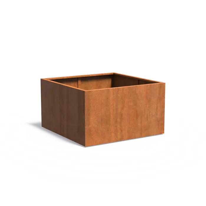 Corten Steel Square Carezz Planter (10285741736129) (15020099338625)