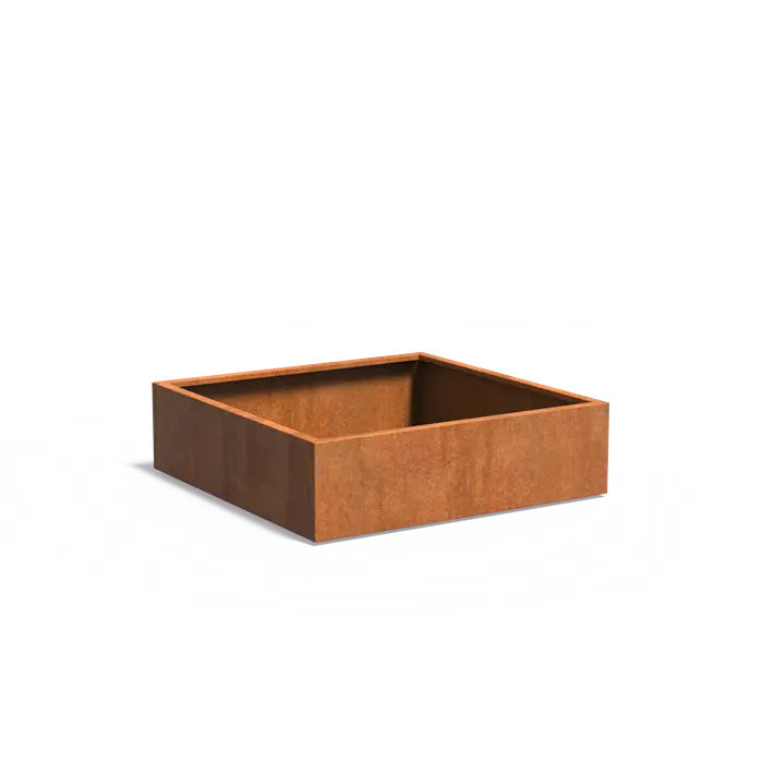 Corten Steel Square Carezz Planter (10285741736129) (15020099338625)