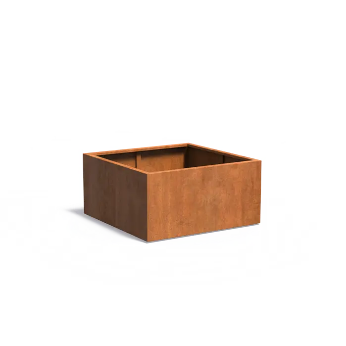 Corten Steel Square Carezz Planter (10285741736129) (15020099338625)