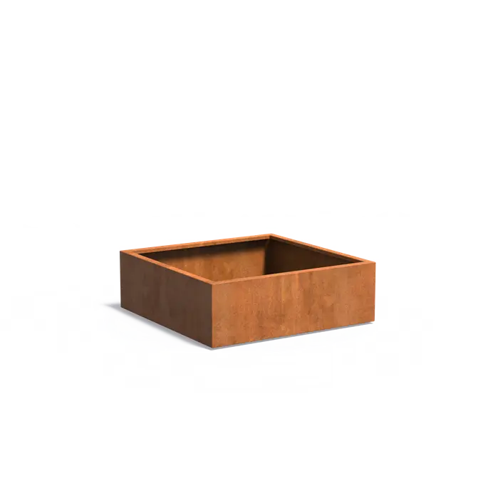 Corten Steel Square Carezz Planter (10285741736129) (15020099338625)