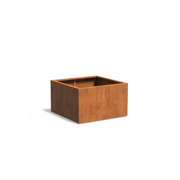 Corten Steel Square Carezz Planter (10285741736129) (15020099338625)