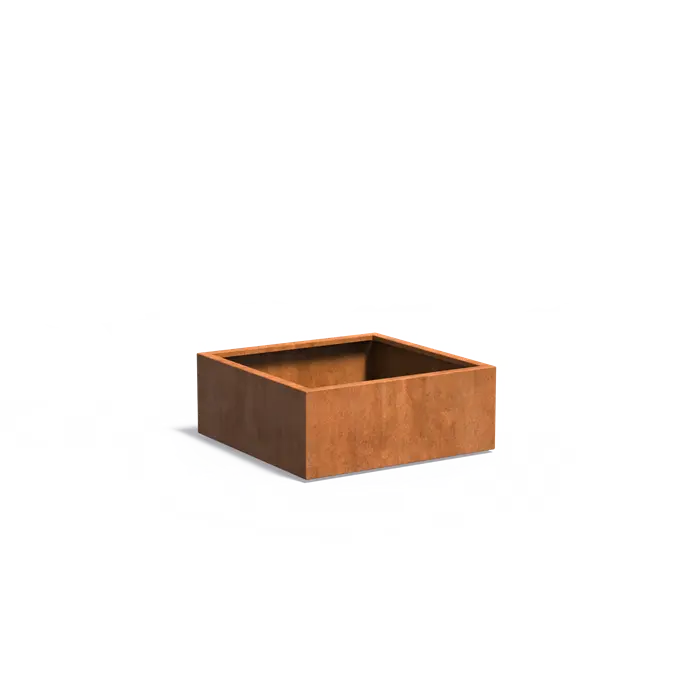 Corten Steel Square Carezz Planter (10285741736129) (15020099338625)