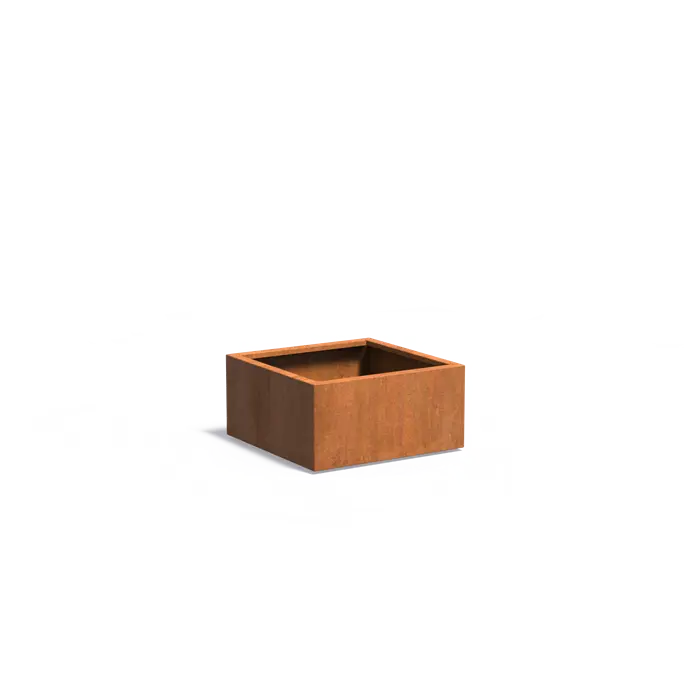 Corten Steel Square Carezz Planter (10285741736129) (15020099338625)