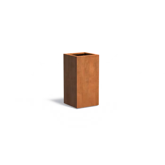 Corten Steel Square Carezz Planter (10285741736129) (15020099338625)