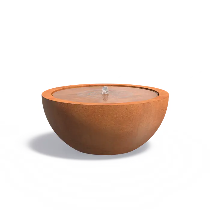 Corten Steel BAYOU Bowl Water Table (10496731676865)