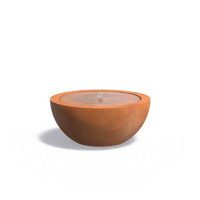 Corten Steel BAYOU Bowl Water Table (10496731676865)