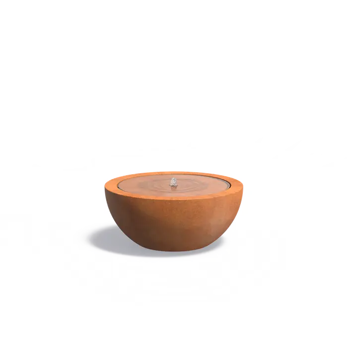 Corten Steel BAYOU Bowl Water Table