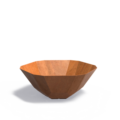 Corten Steel Facet Planter (10139817672897)