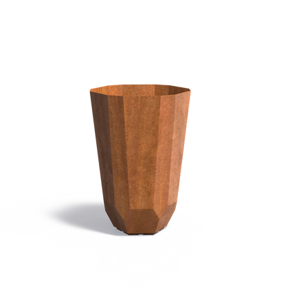 Corten Steel Facet Planter (10139817672897)