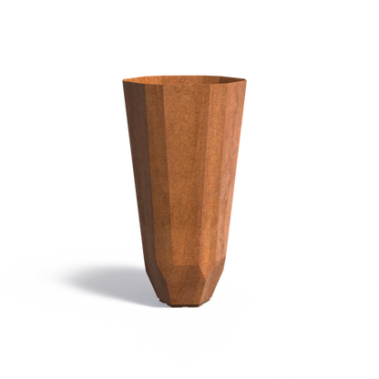 Corten Steel Facet Planter (10139817672897)