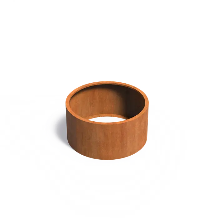 Corten Steel Circum Bottomless Cylinder Planter