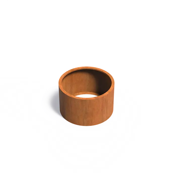 Corten Steel Circum Bottomless Cylinder Planter