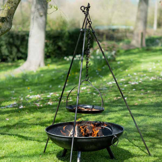 Long Leg Tripod Cooking Rack with Suspended Grill (7708150857921)