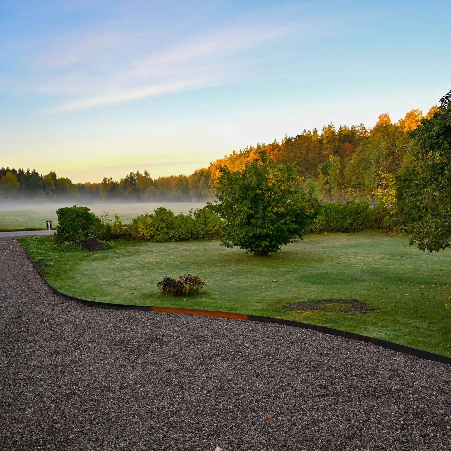 3mm Corten steel garden edging