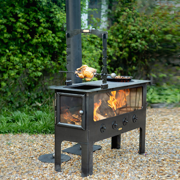 Large Outdoor Wood Burner BBQ Kitchen