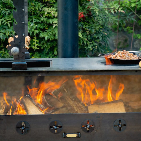 Large Outdoor Wood Burner BBQ Kitchen