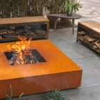 Corten Steel QUAD Fire Table (7568176021697)