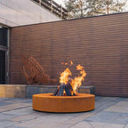 Adezz Corten Steel Ronde Fire Table (7568158818497)