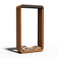 Corten Steel Upright Serra Log Store