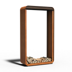 Corten Steel Upright Serra Log Store
