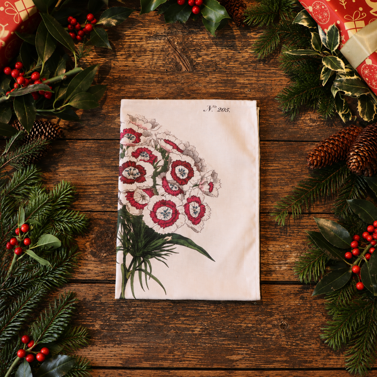 Handmade Cotton Tea Towel Botanical Collection