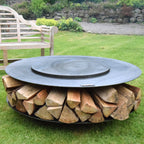 Flat Ring of Logs Fire Pit 120 (7707071774913)