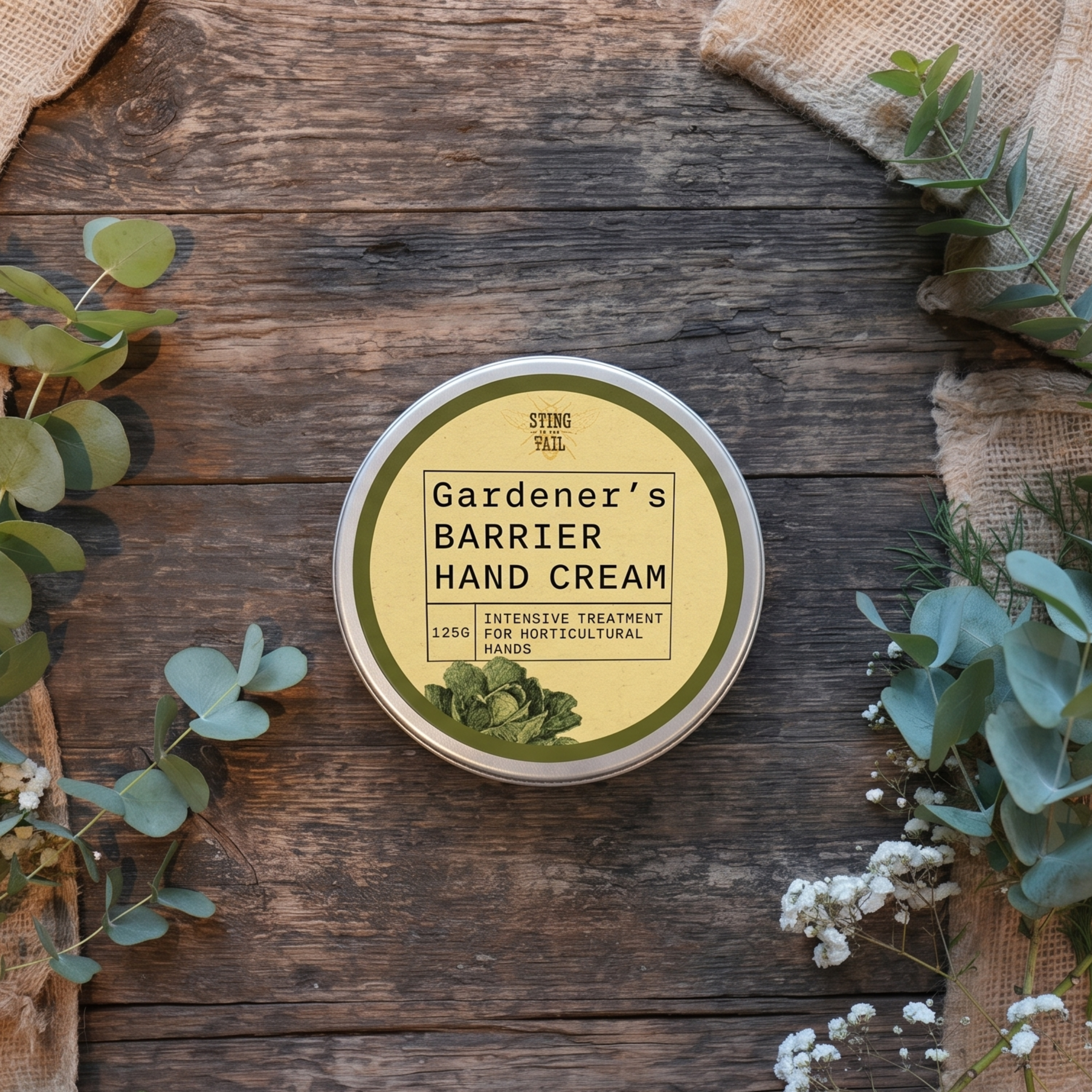 Gardener’s hand barrier cream