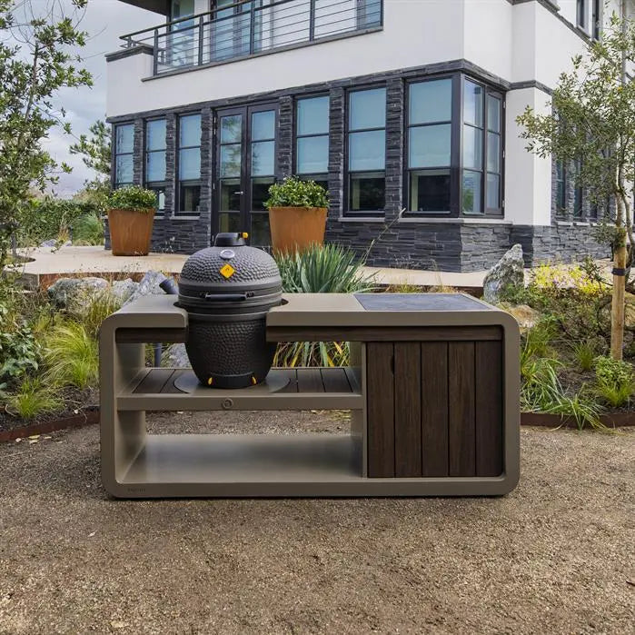 Big Green Egg Kamado Corten steel kitchen work station