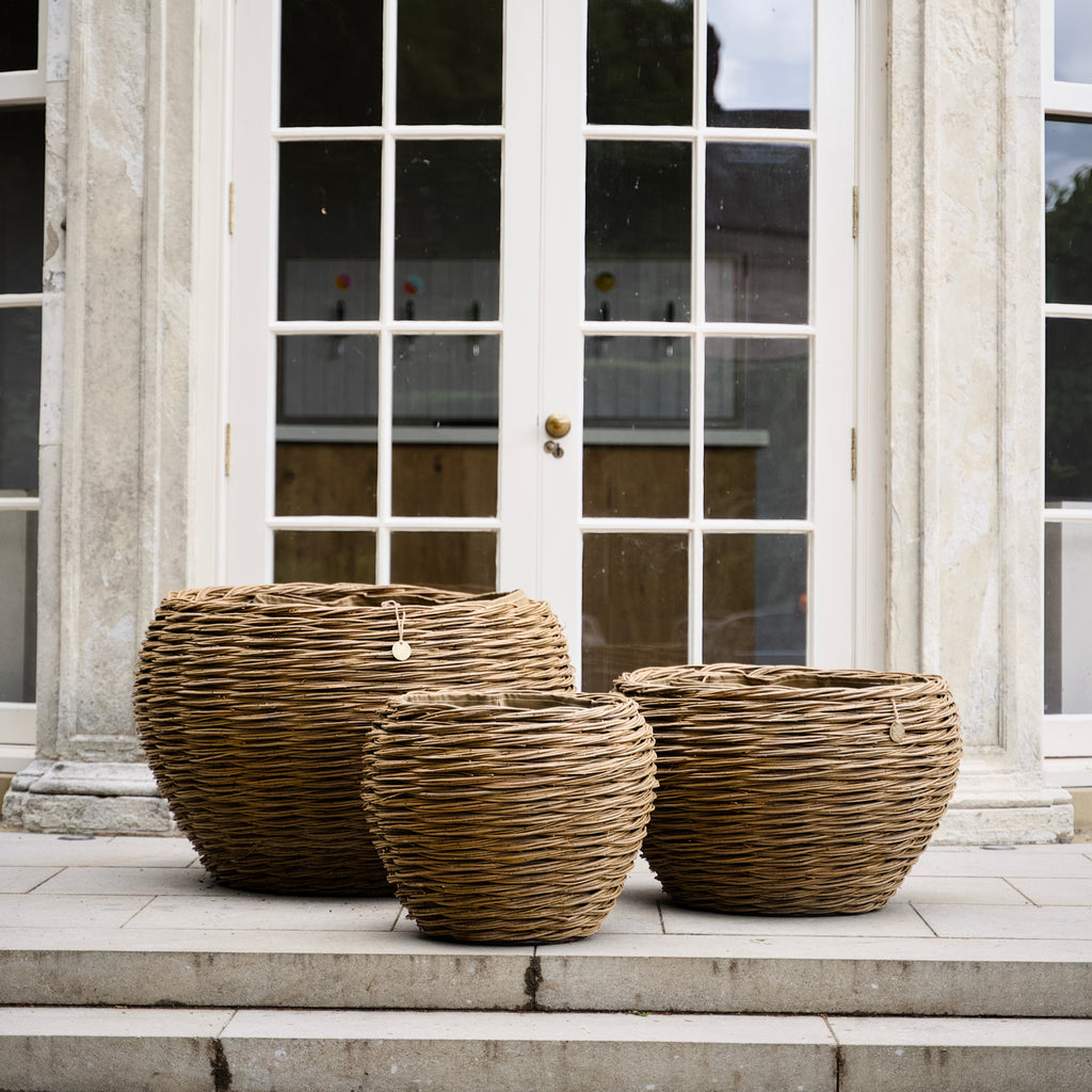Small Woven Willow Round Planter (15038401905025) (15038517019009) (15038521213313) (15065098715521)