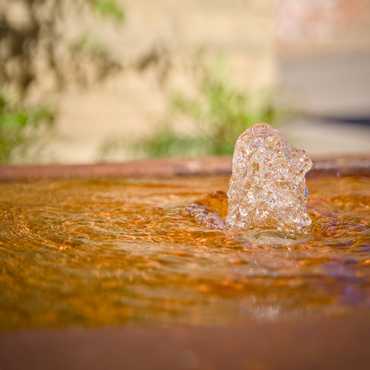 British Corten Steel Square Water Table