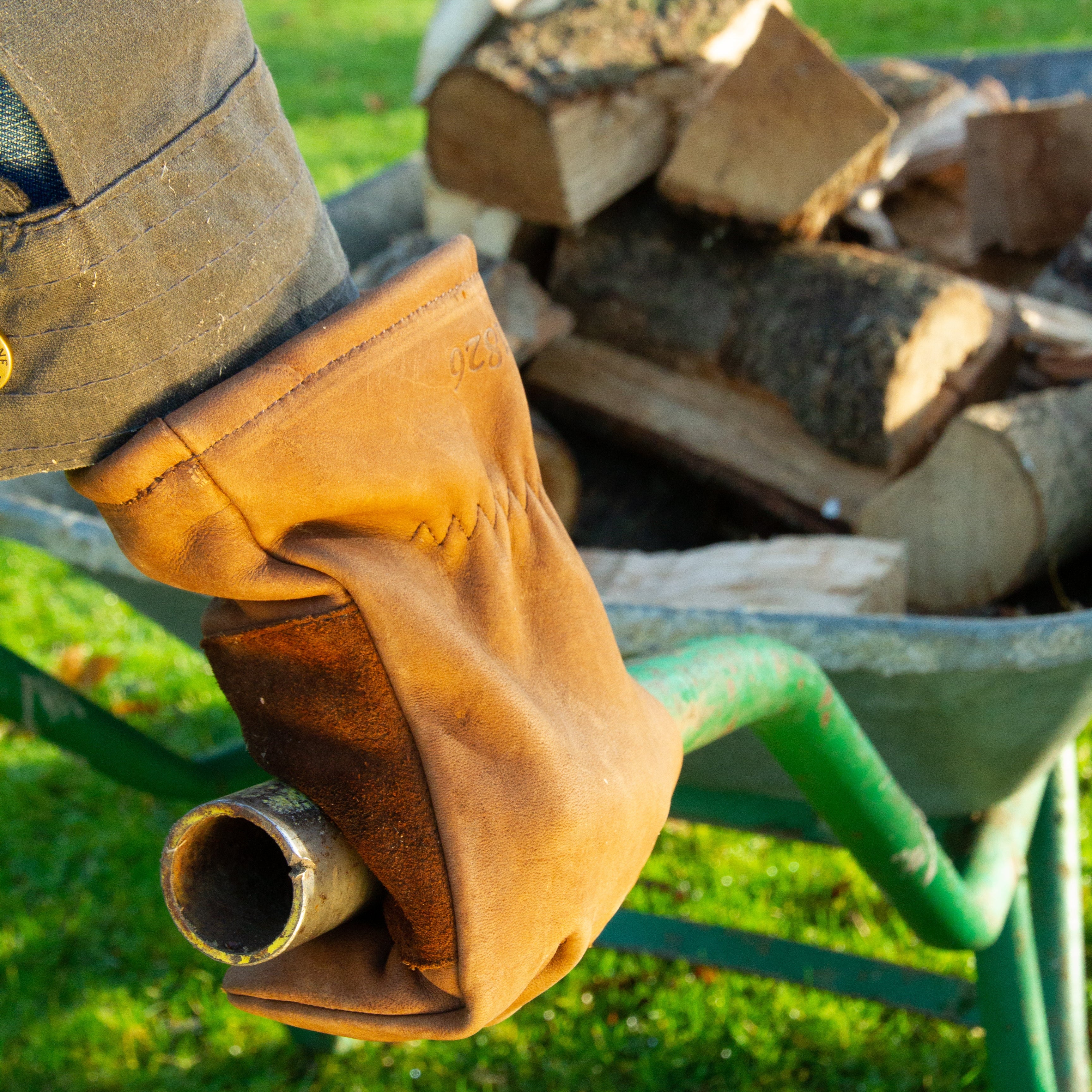 All Purpose Lined Brown Leather Gardening Gloves