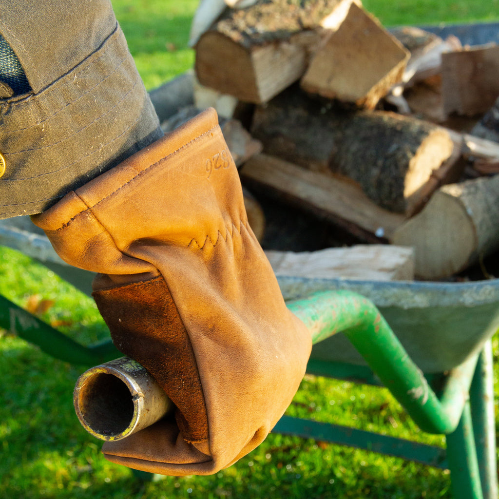 All Purpose Lined Brown Leather Gardening Gloves