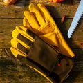 All Purpose Saddle Tan Canvas Leather Gloves