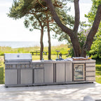 American style outdoor modular kitchen range