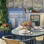 American style outdoor modular kitchen range