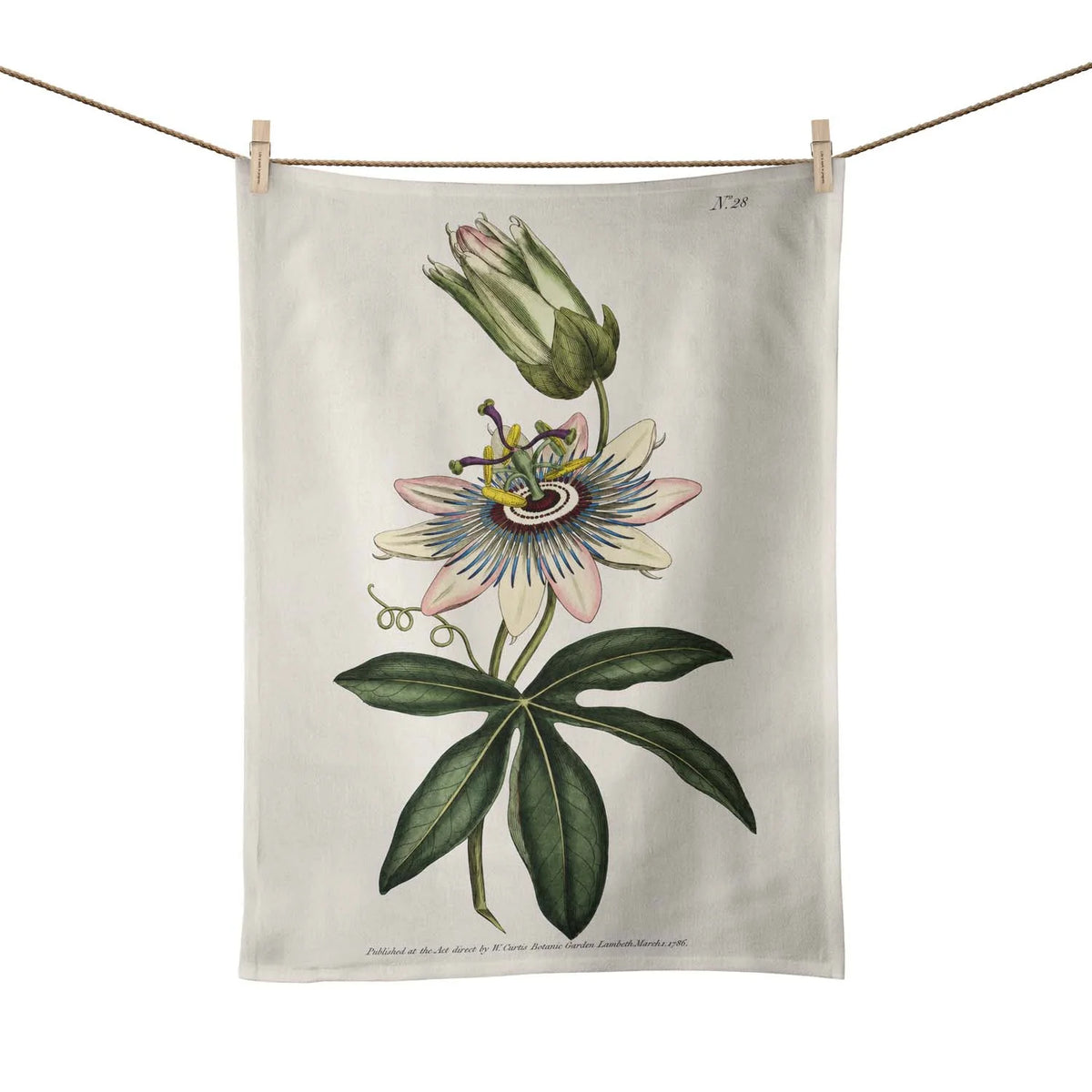 Handmade Cotton Tea Towel Botanical Collection