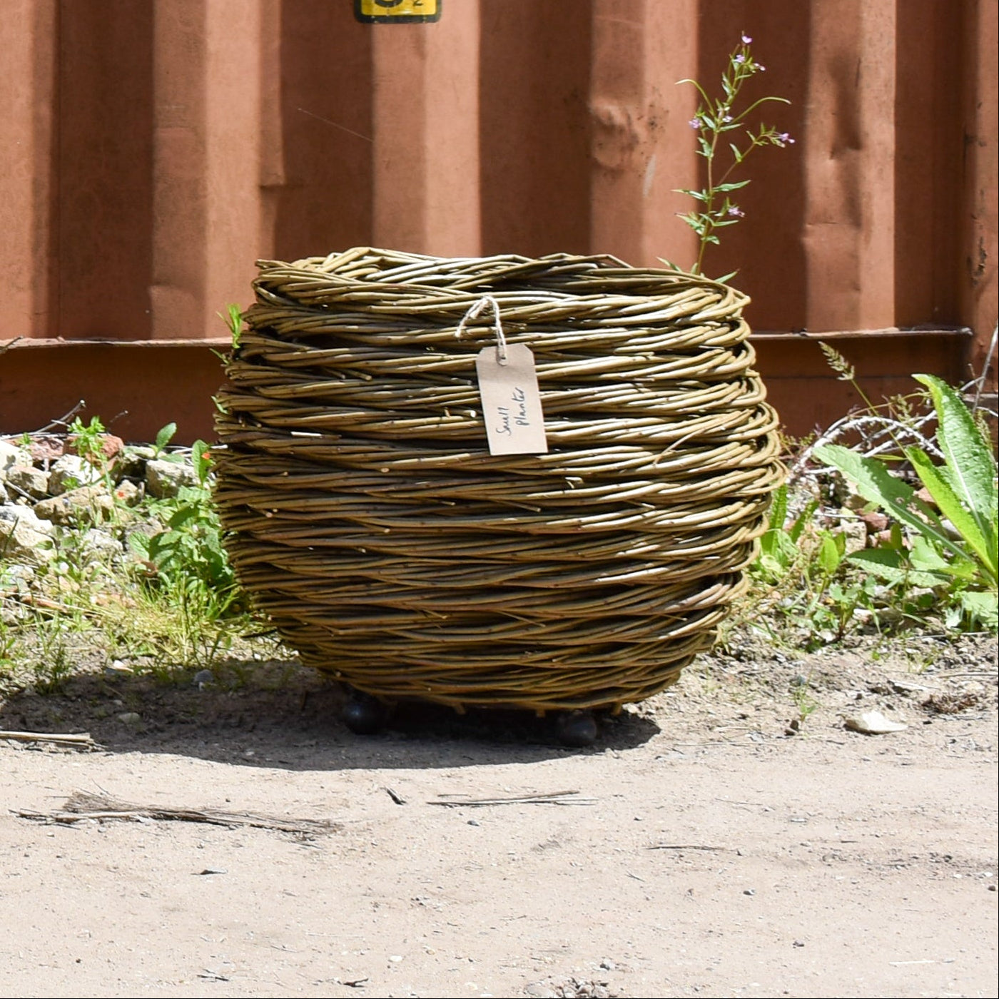 Small Woven Willow Round Planter (15038401905025)