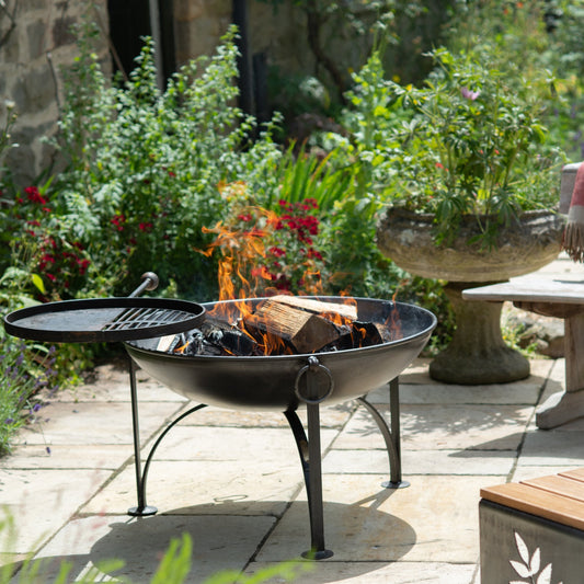 Plain Jane Fire Bowl with BBQ Rack