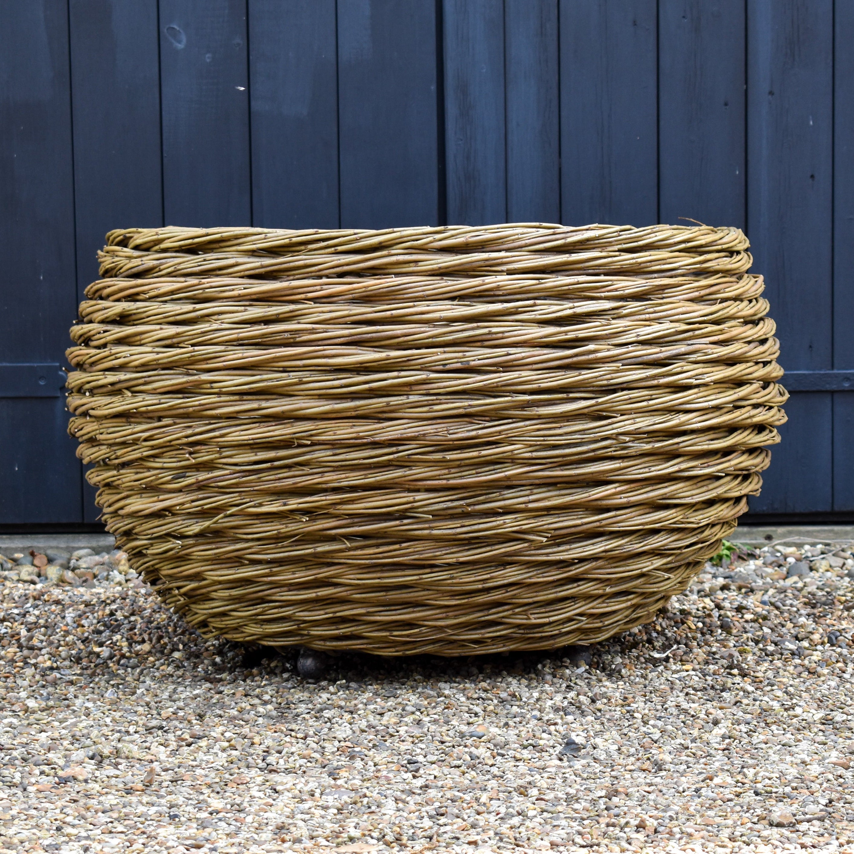 Large Woven Willow Round Planter (15038521213313) (15065096028545) (15065098715521)