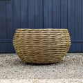 Medium Woven Willow Round Planter (15038517019009)