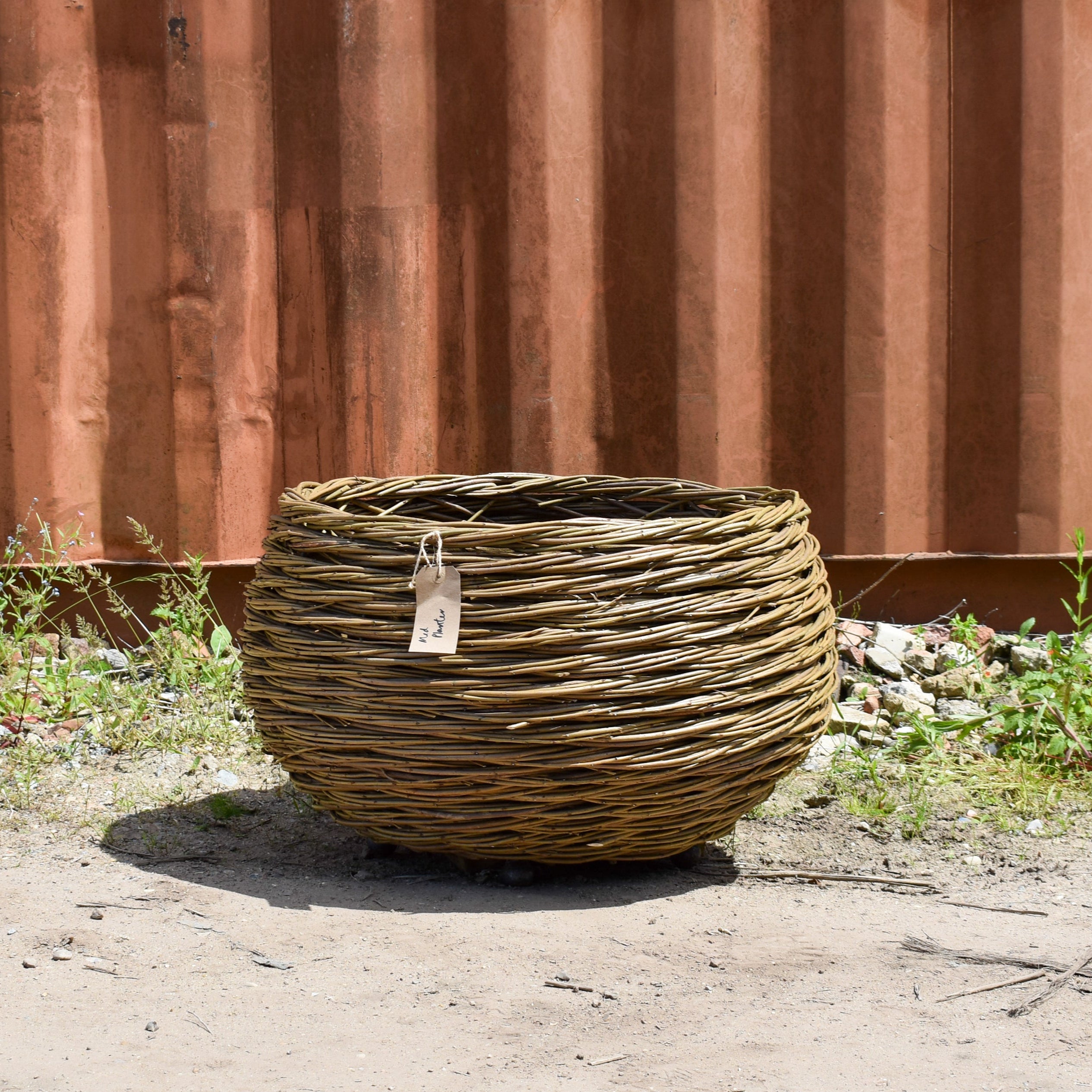 Small Woven Willow Round Planter (15038401905025) (15038517019009)