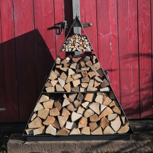 Steel Pyramid Triangular Log Store