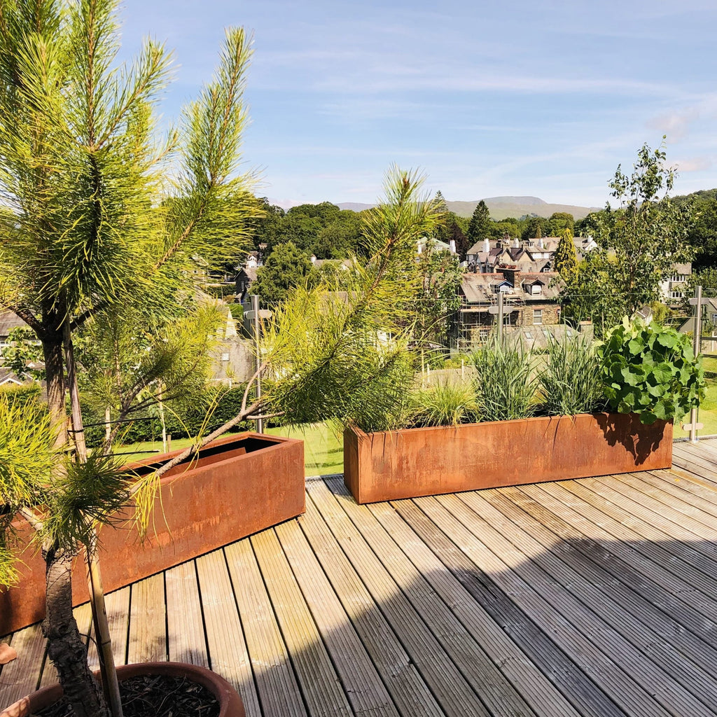 Corten Steel Trough Planter (7655894581441)