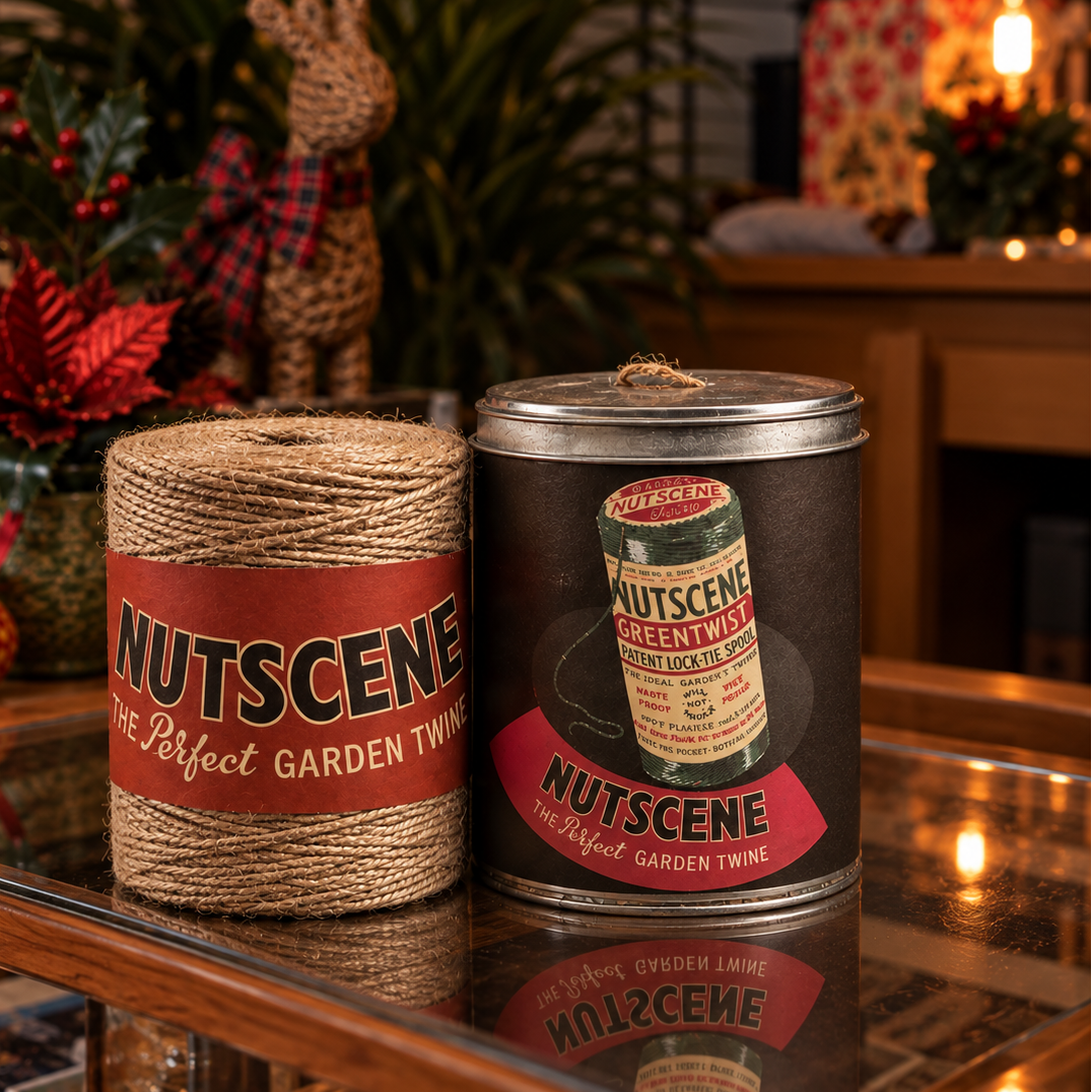 Twine in a Tin Retro Style Natural 2ply Twine 200M